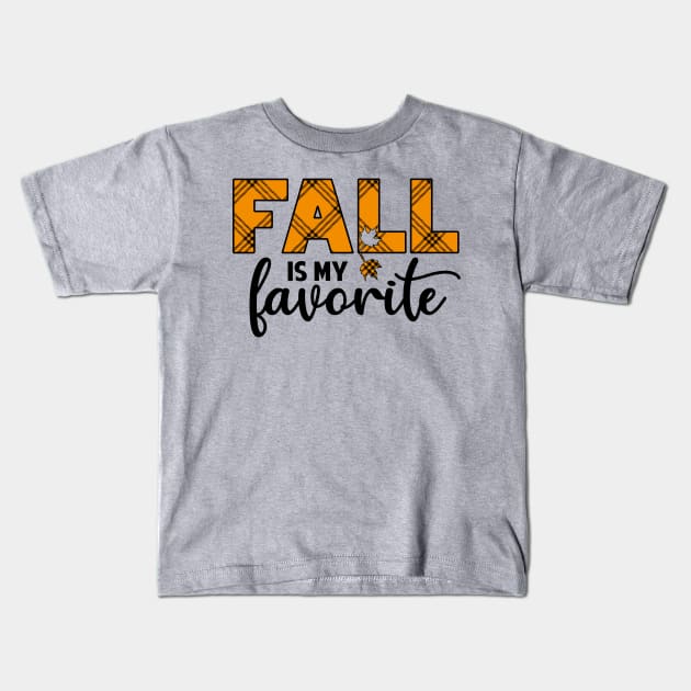 Fall is my favorite Kids T-Shirt by Peach Lily Rainbow